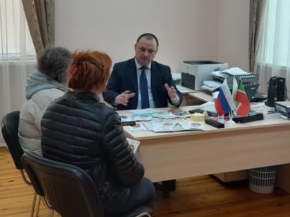 Приём граждан в Староикшурминском сельском поселение Сабинского района