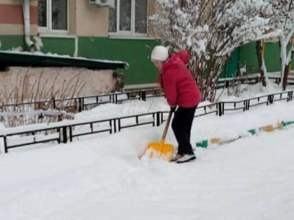 Соседи объединяются для уборки снега в городе