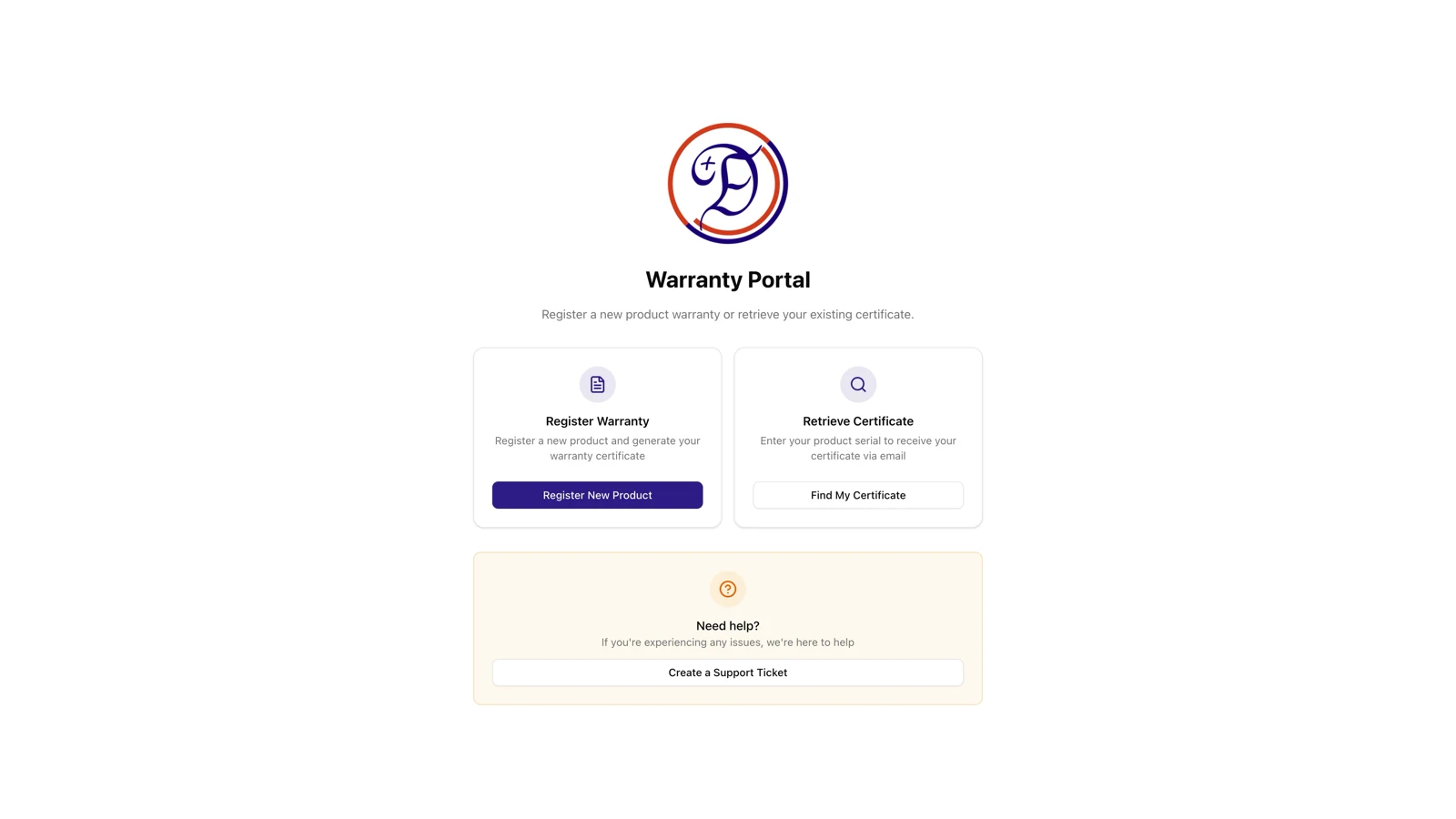DeplusWorld Warranty Portal