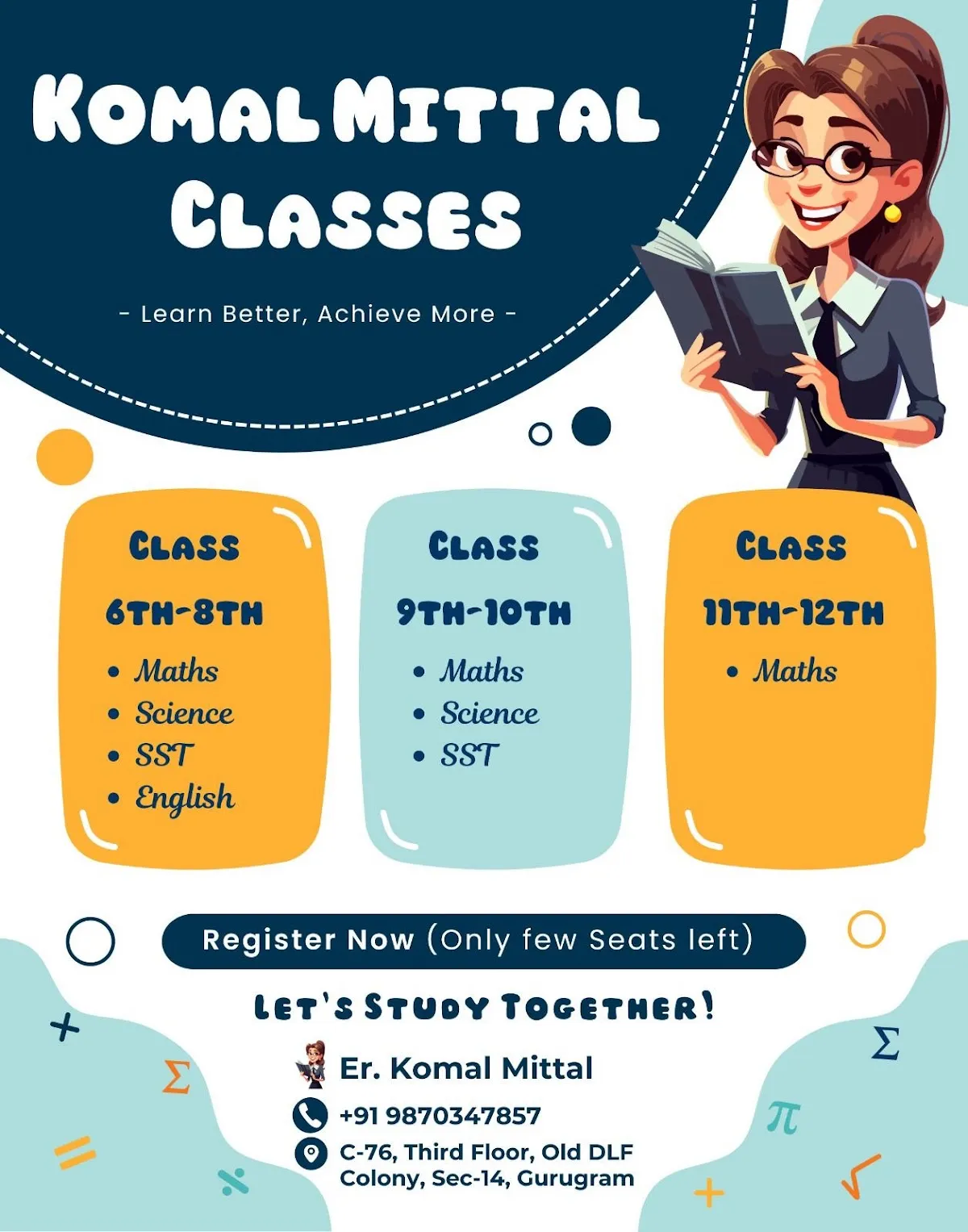 Er. Komal Mittal Maths Science Tuition Classes photo 2