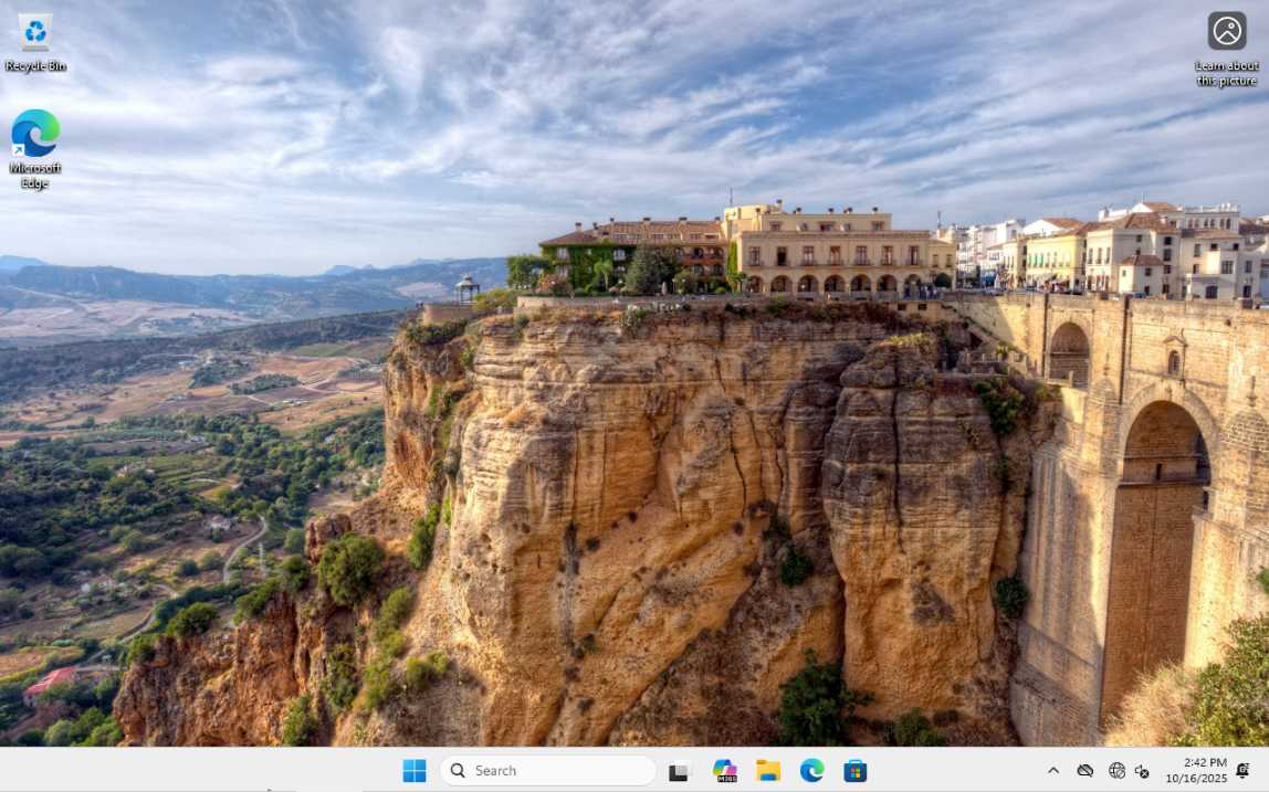 Screenshot of Windows 11 desktop