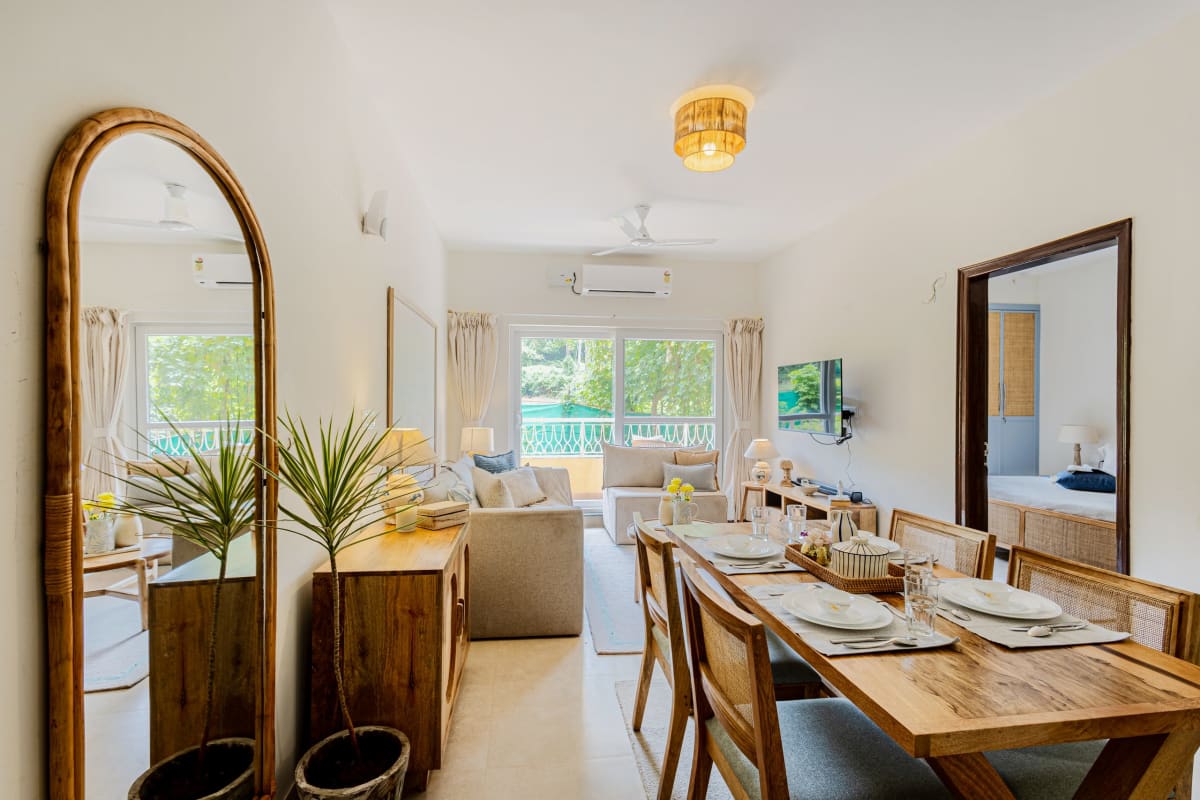 Veera Marina | Elegant 1-BHK Apt With Common Pools, Gym & Lift