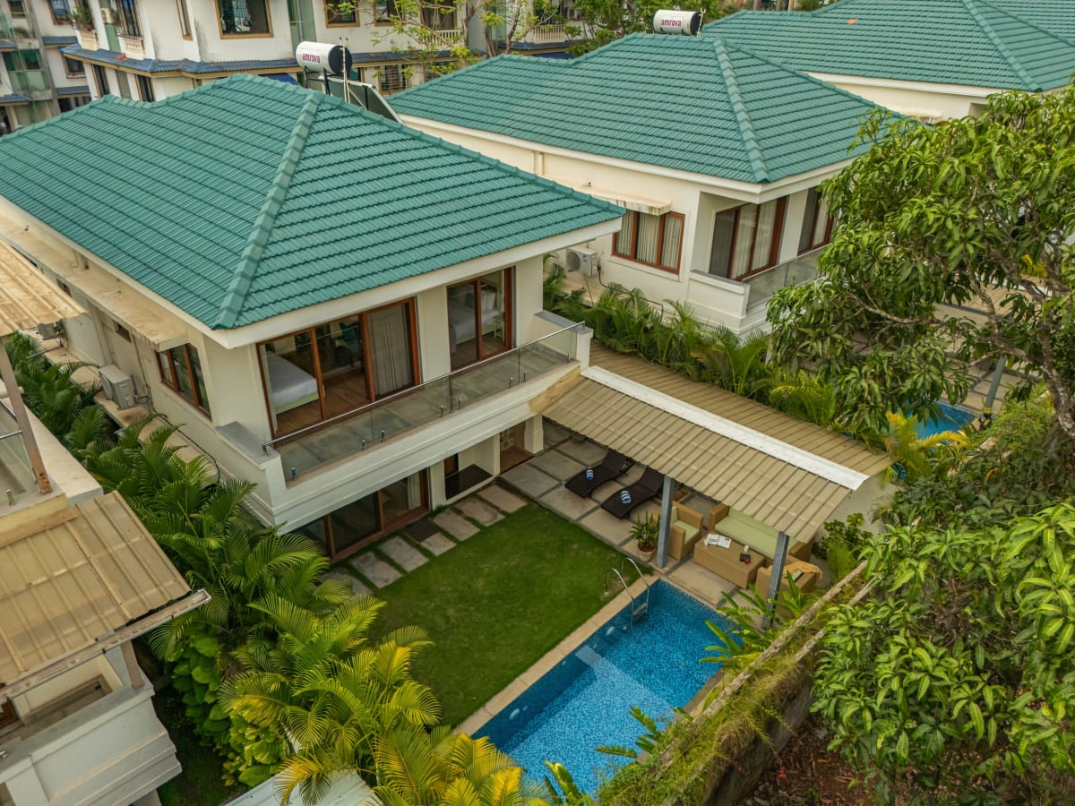 Villa Judiline | Elegant Pet-friendly 3-BHK Villa With Pvt Pool, Indoor Bar & Outdoor Sitting