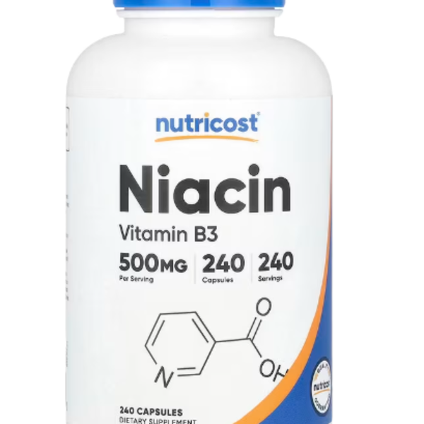 Nutricost - Niacin 500mg 30serv