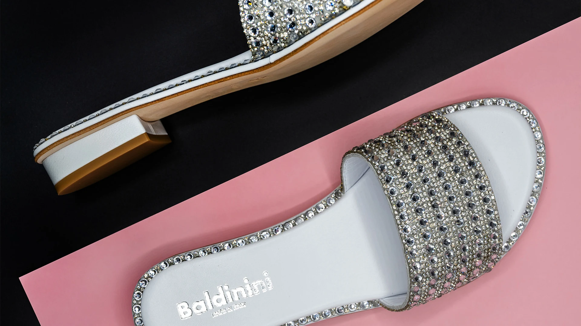 A bejeweled pair of sandals from Baldinini Bahrain