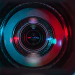 A camera lens.