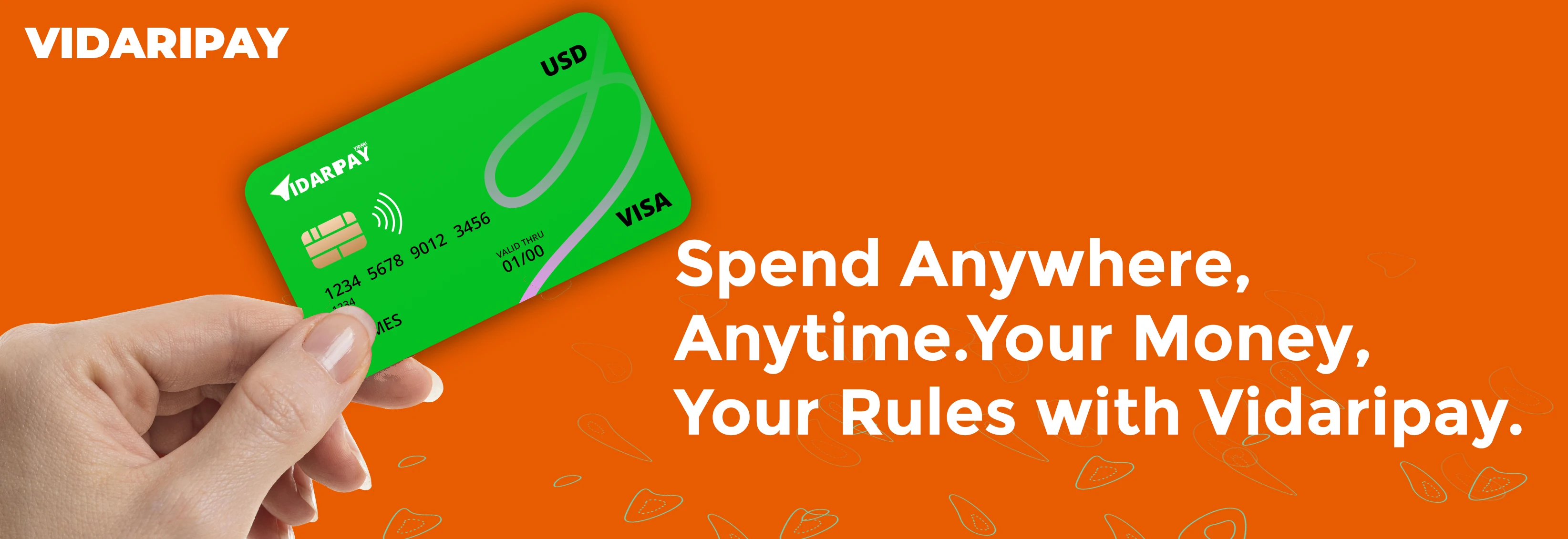 Spend Anywhere, Anytime. Your Money, Your Rules with Vidaripay.