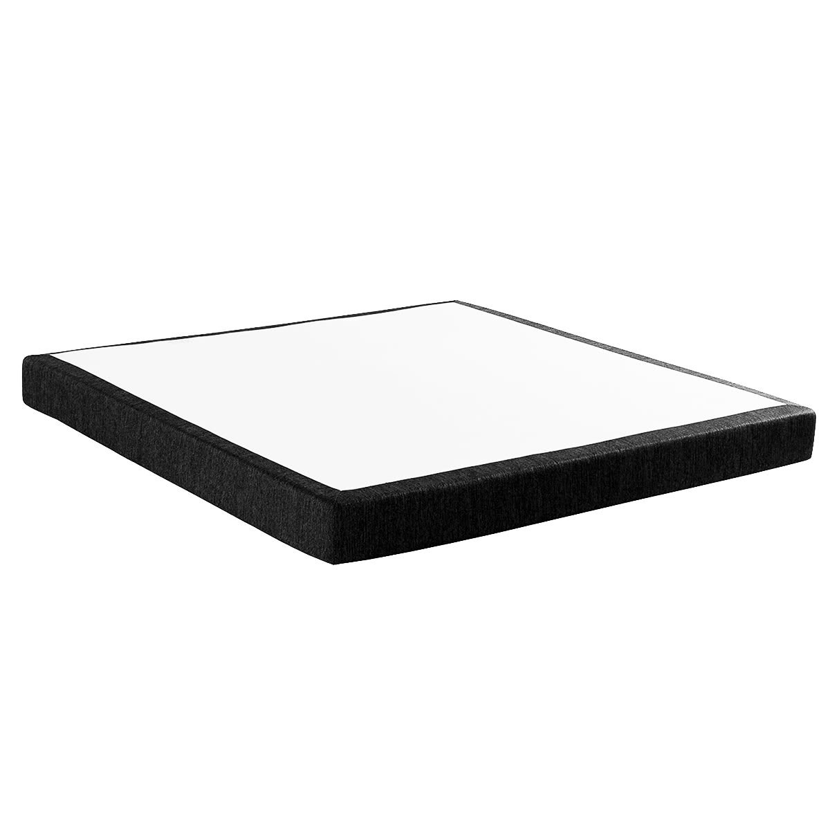 Sort sengebund til dobbeltseng med hvidt toplag fra MasterBed Standard serien.