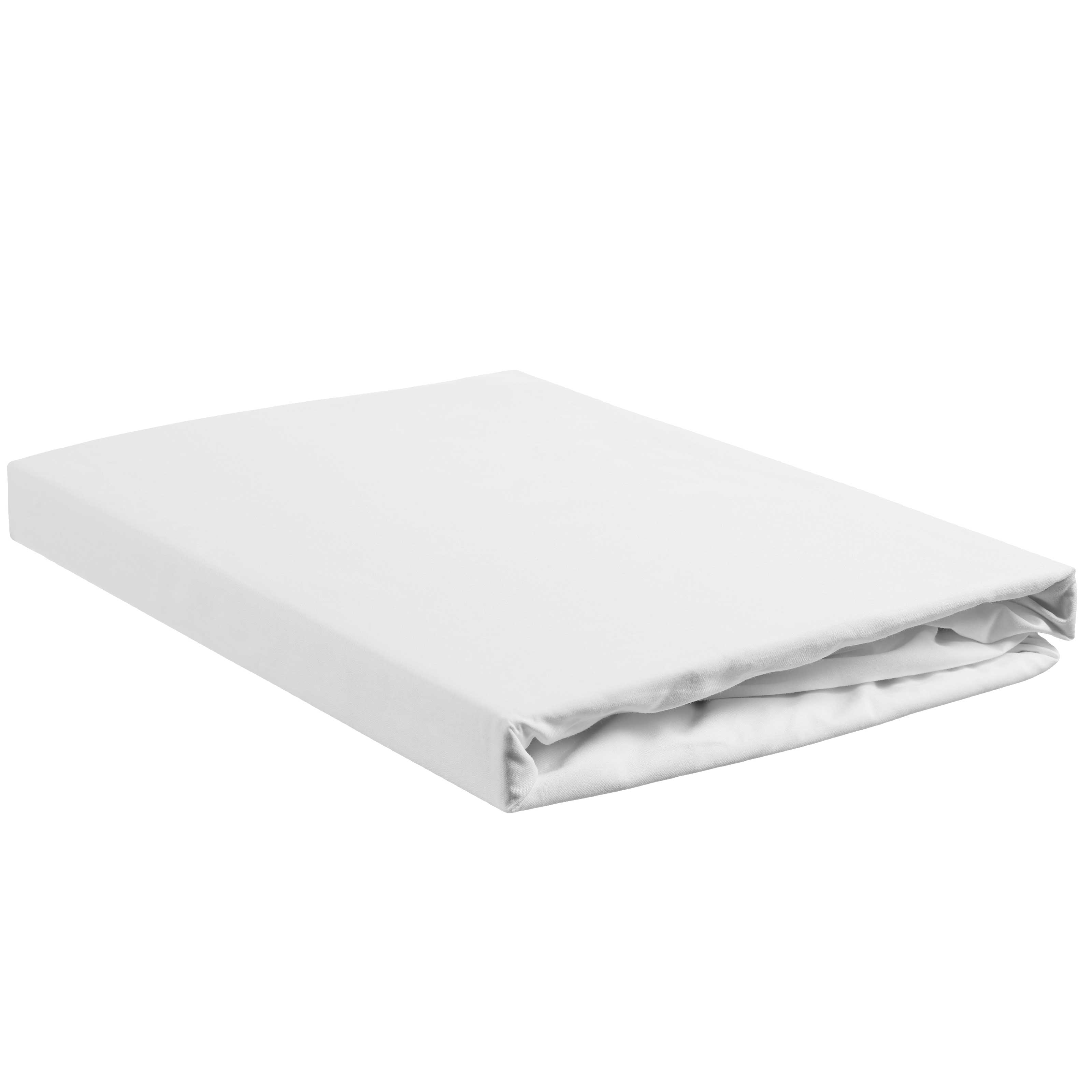 Hvidt stræklagen, foldet pænt sammen.