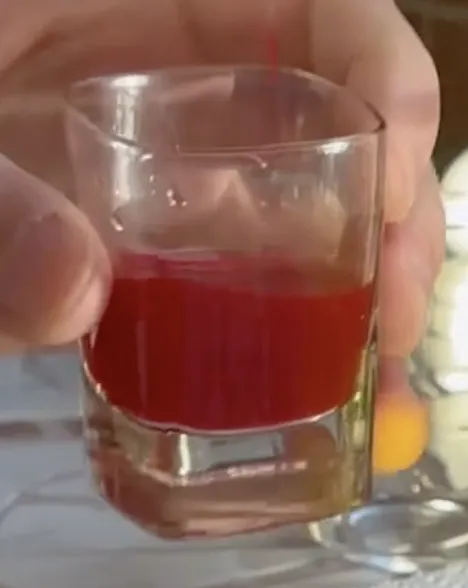 Miscela colorante alimentare + aceto