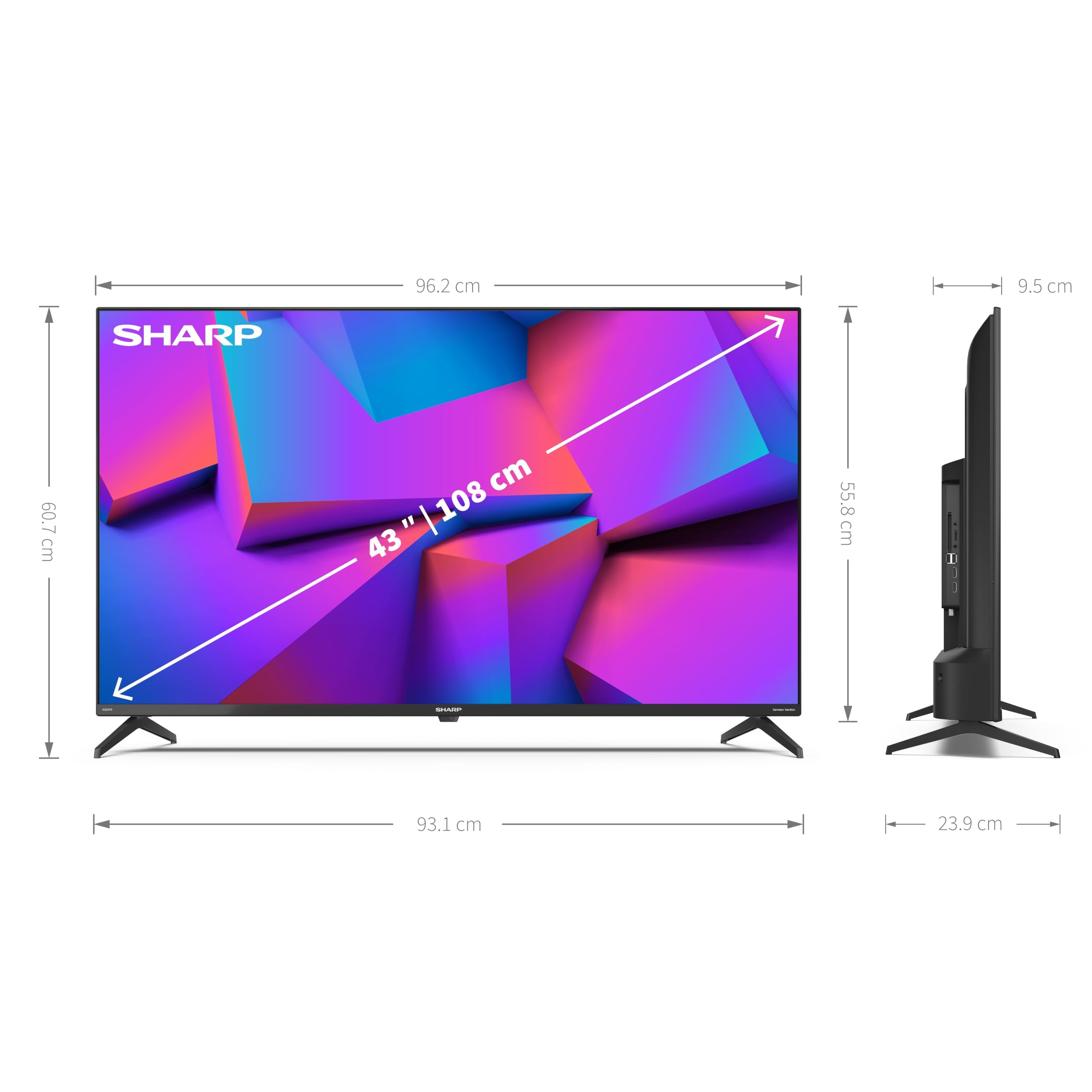Sharp 43" Full HD Android Smart TV LC-43FK27X