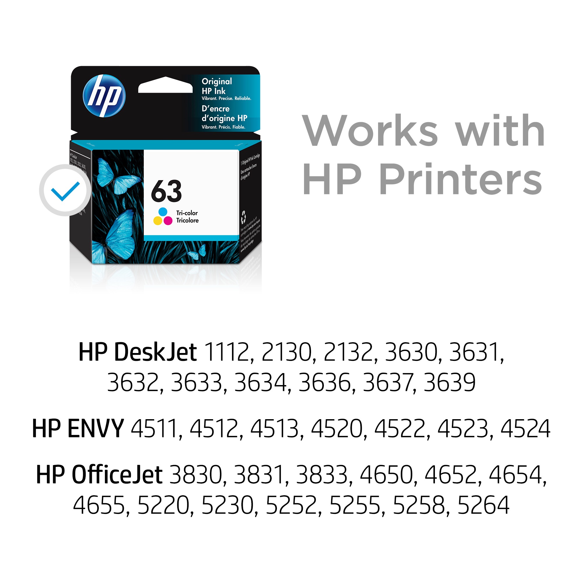 HP Ink Cartridge 63 Tri-Color