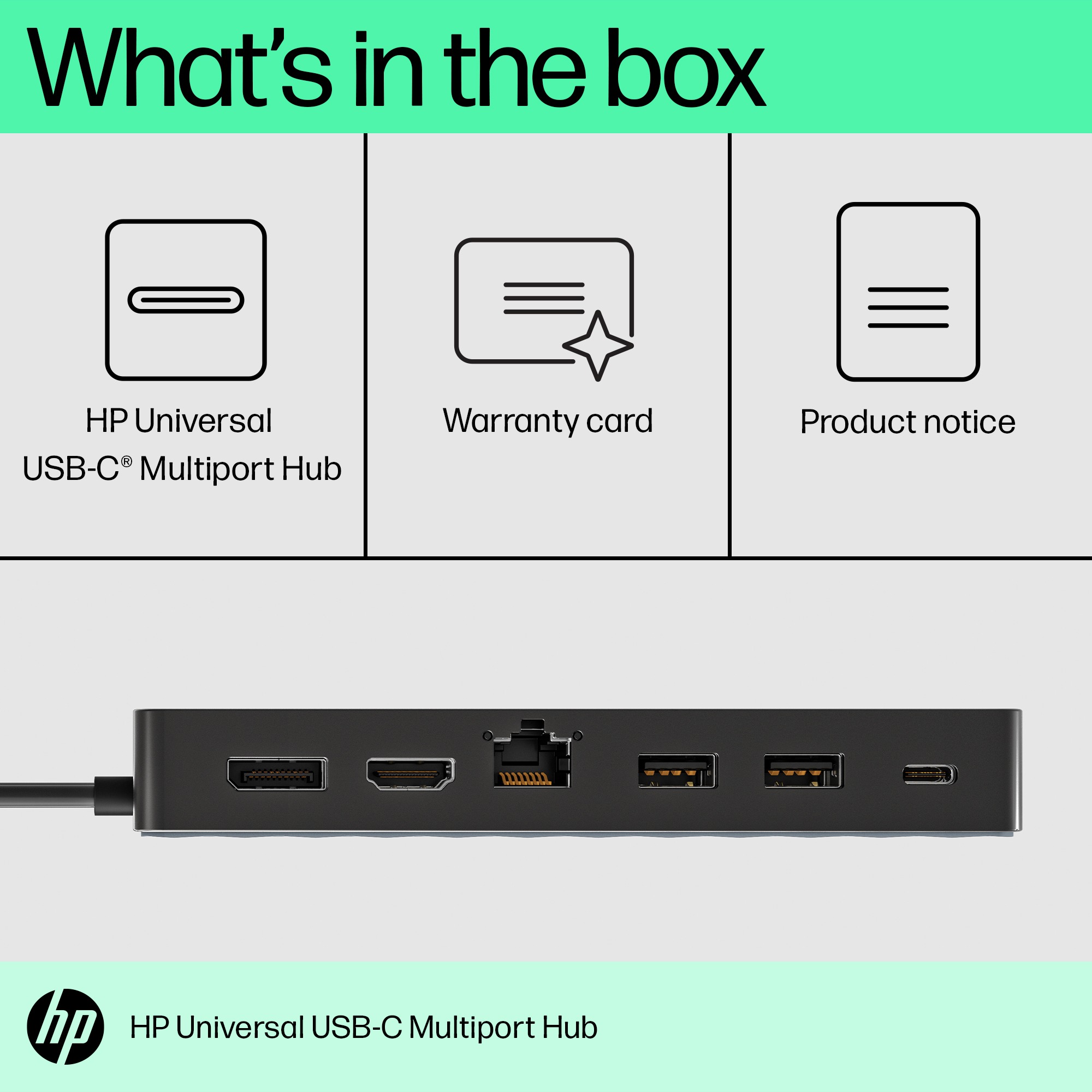 HP USB-C Hub 6-in-1
