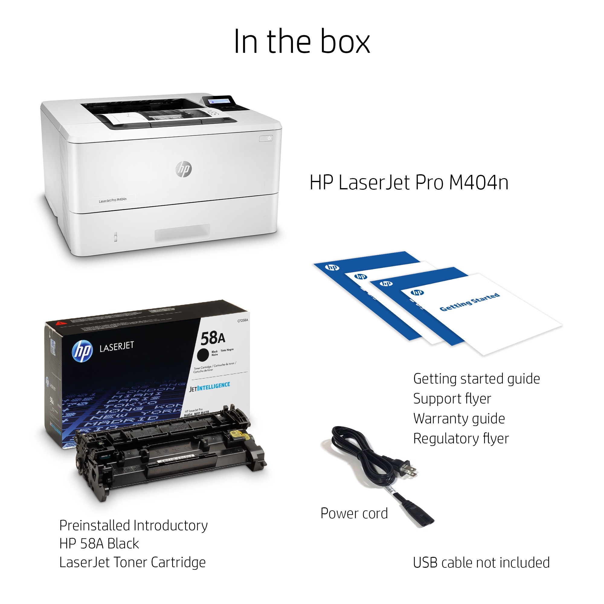 HP LaserJet Pro M404n Printer