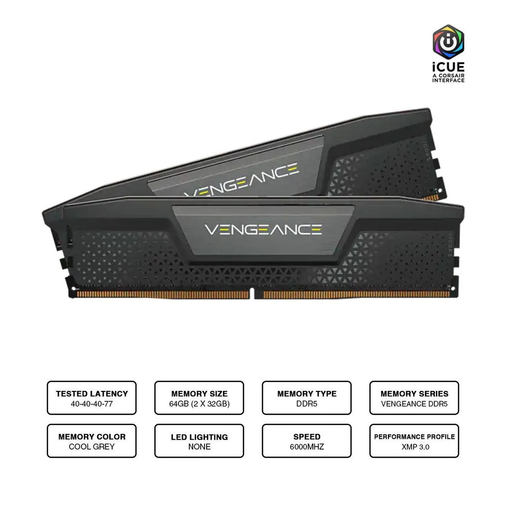 Corsair Vengeance DDR5 64GB (2x32GB) 6000MHz