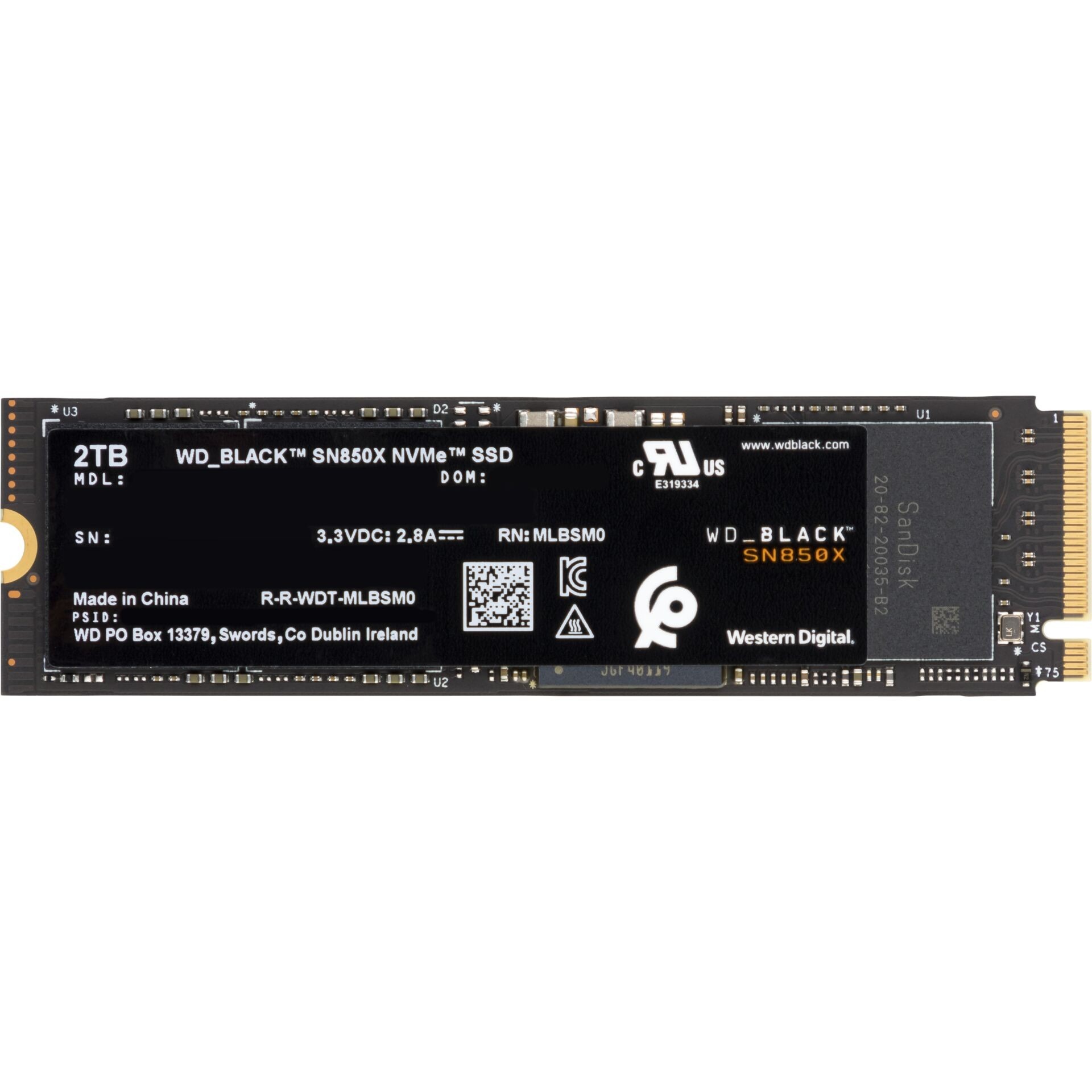 WD Black SN850X 2TB NVMe SSD