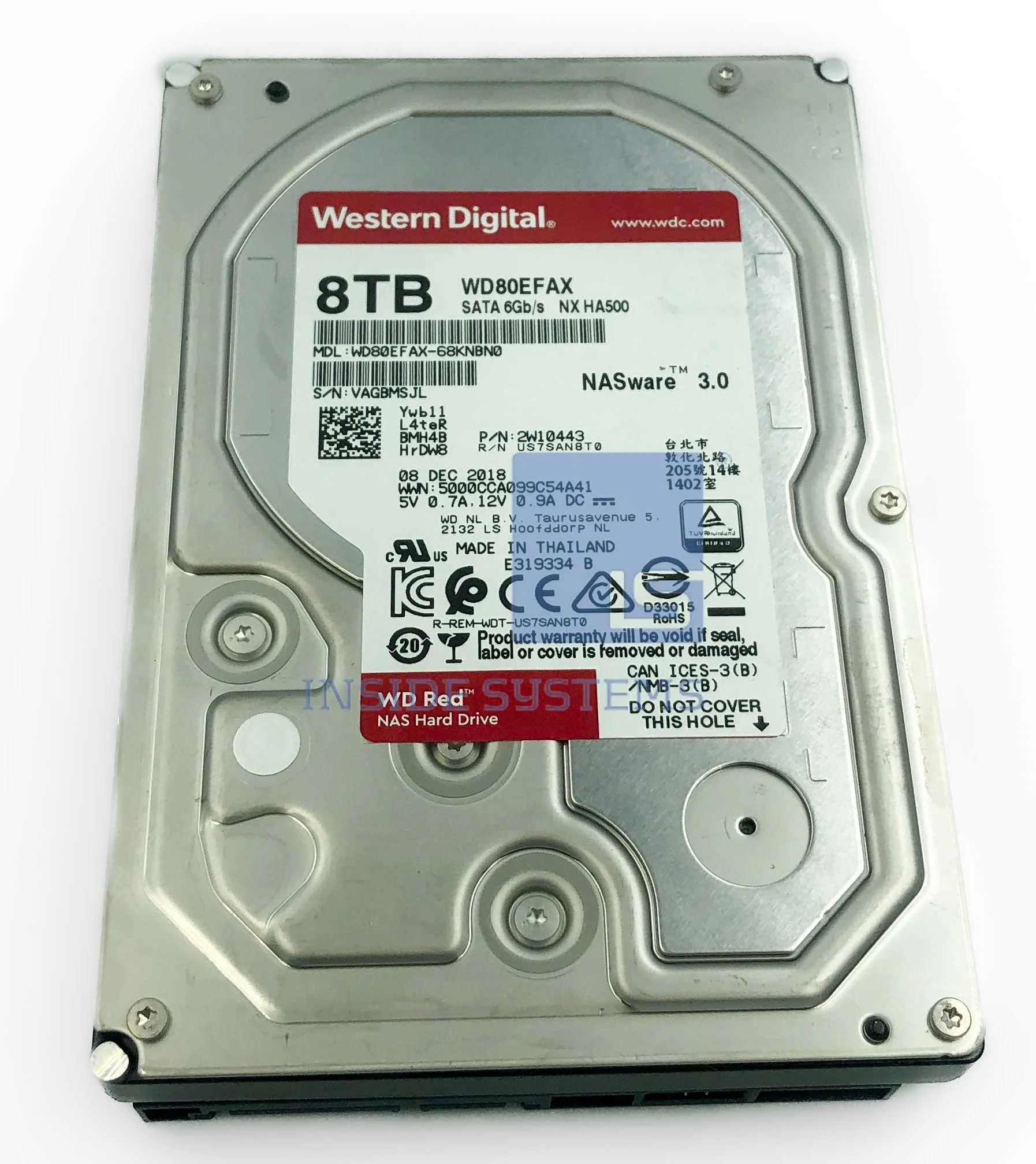 WD Red 8TB 3.5" HDD (NAS)