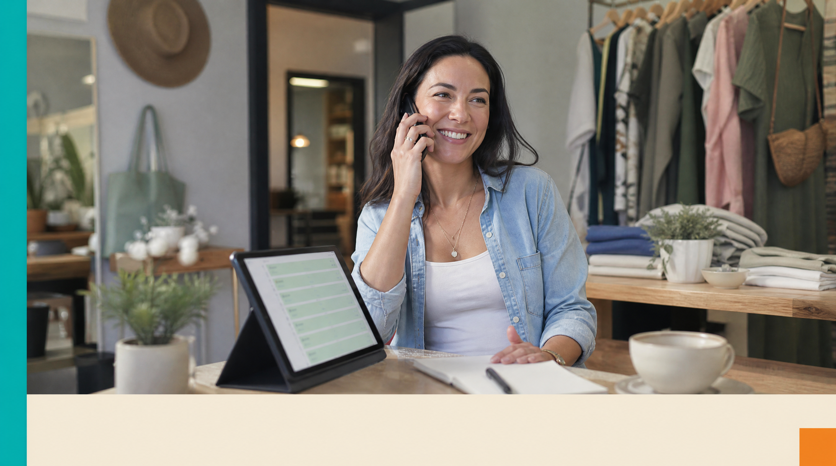 What an AI Lead-Scoring Pipeline Actually Looks Like (A Real Build Breakdown) — Supporting visual 2: A small business owner in a bright retail-adjacent off
