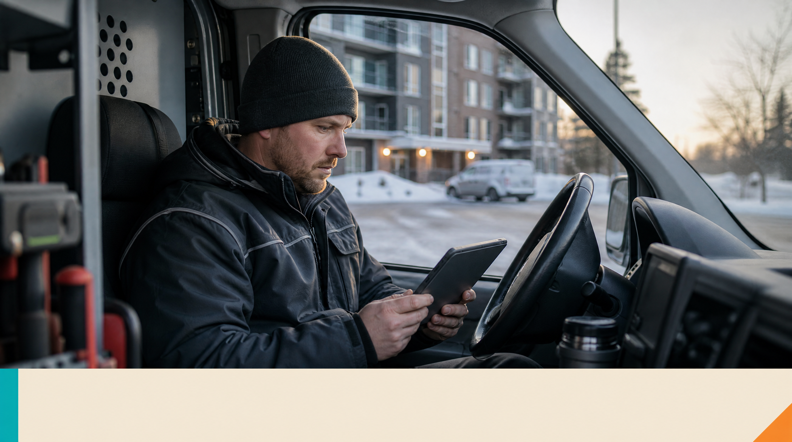 The AI Dispatch Coordinator: Qualifying Emergency Service Calls Before a Human Ever Picks Up — Closing visual: An HVAC technician in a branded jacket revie