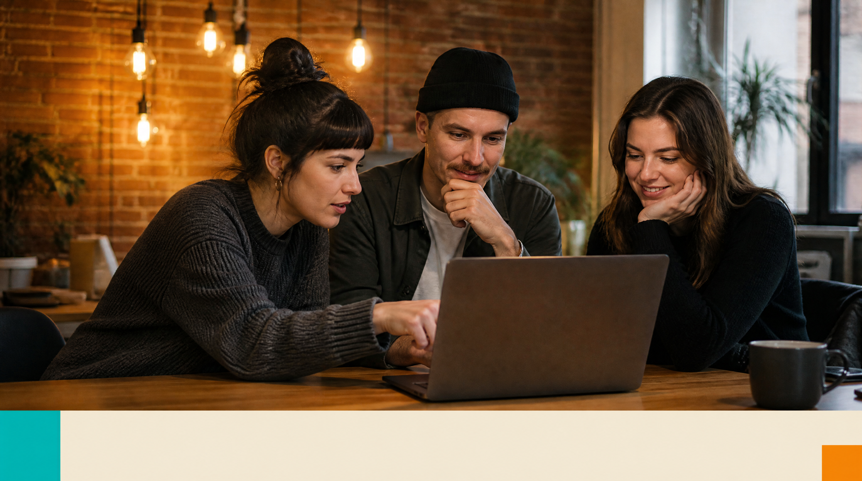 From Manual Screening to AI Campaign-Ops Agents: What Changes for Marketing Agencies — Closing visual: A small tight-knit agency team of three people gathe