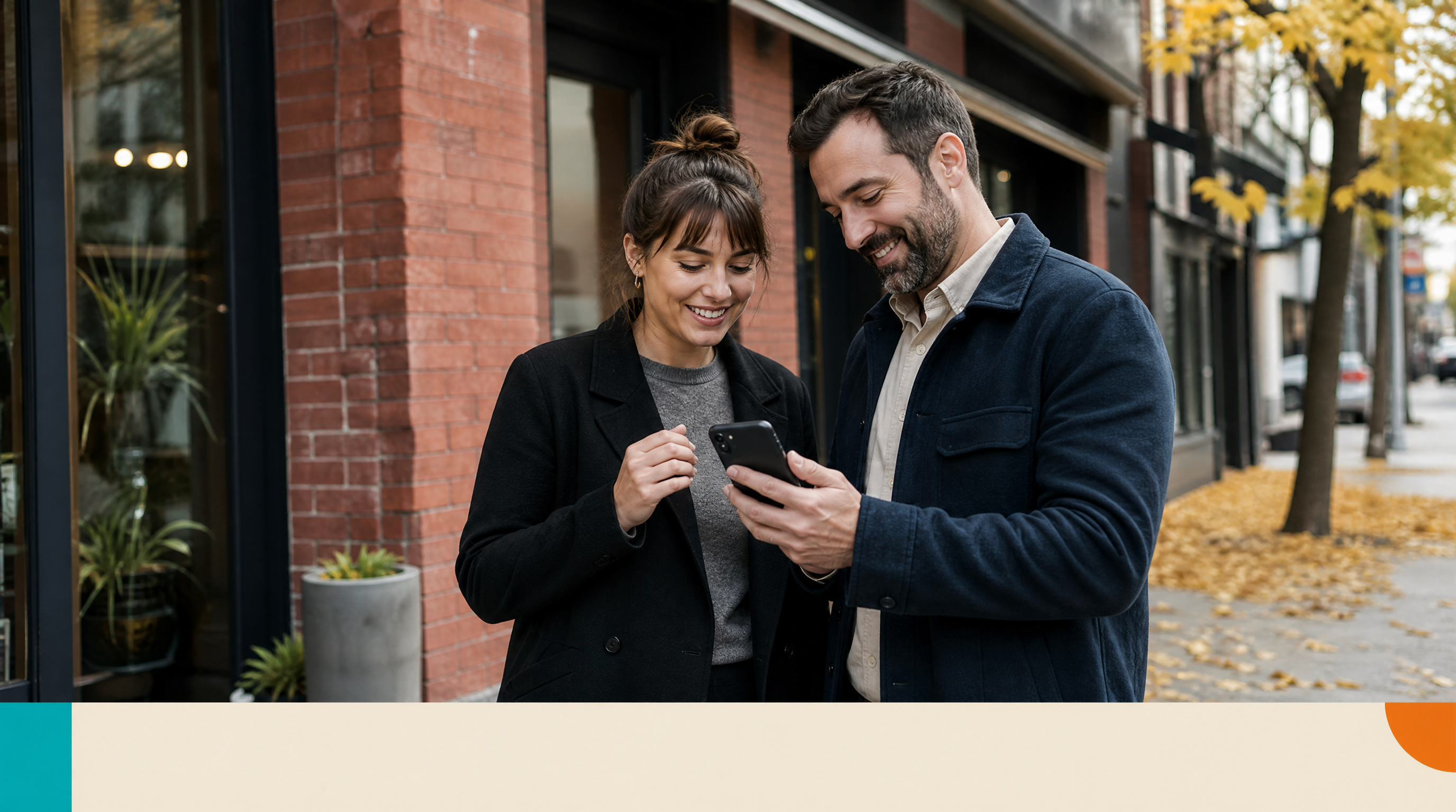 Google Maps Now Requires Sign-In to Read Reviews: What Small Businesses Should Do — Closing visual: Two business partners — a woman and a man — stand side