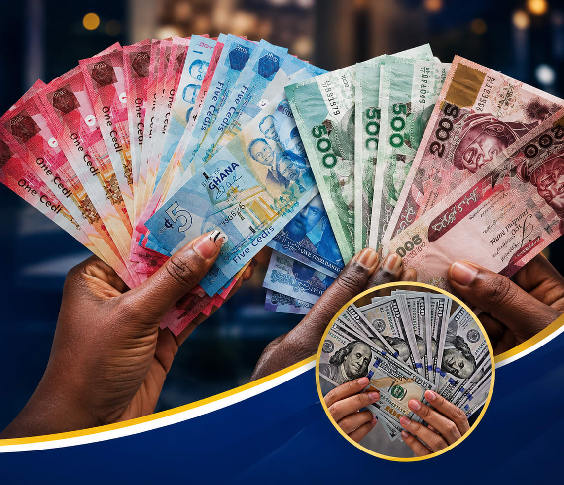 Naira Strengthens as Ghana Cedi Relies on $912m BoG Support