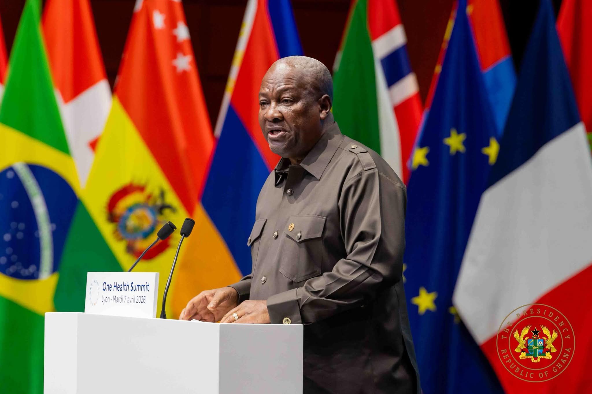 Mahama Calls for Shift from Declarations to Action at One Health Summit in Lyon