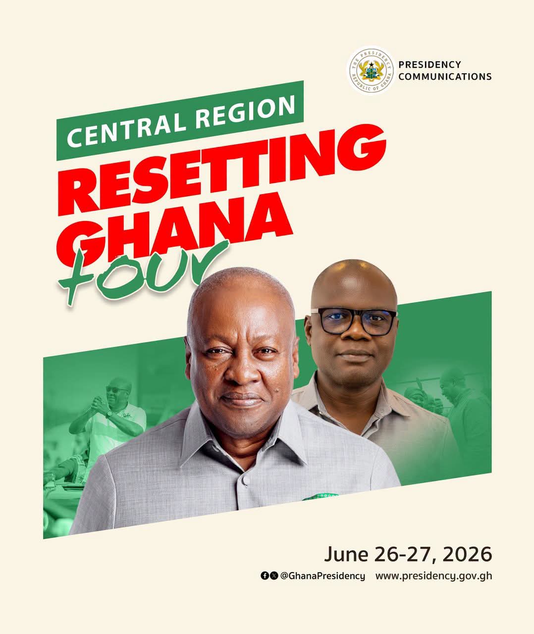 President Mahama Set for Central Region Tour