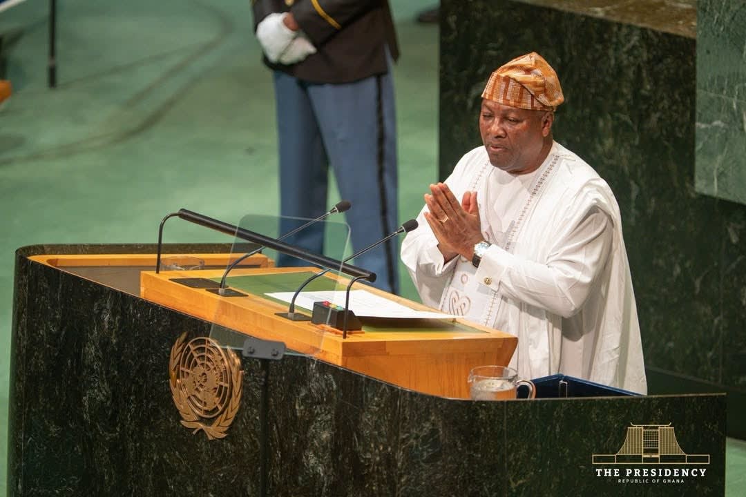 UNGA81: Mahama Tells UN Africa Contributes Under 4% of Emissions Yet Bears Heaviest Climate Burden