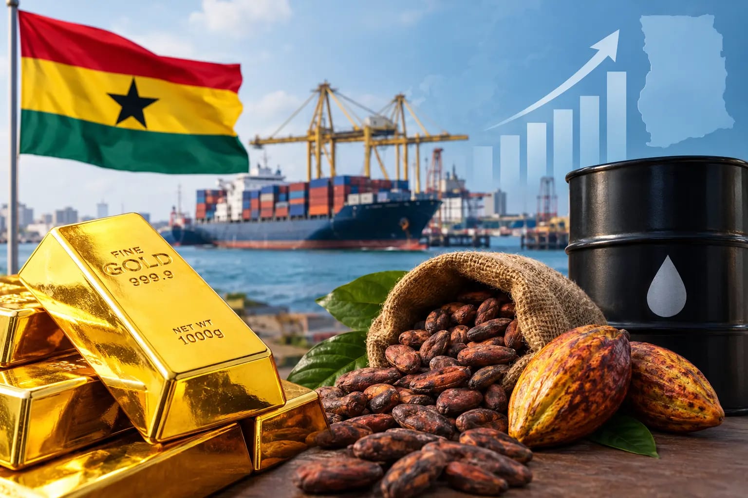 Ghana's Trade Surplus Hits US$8.8bn as Gold Earnings Surge