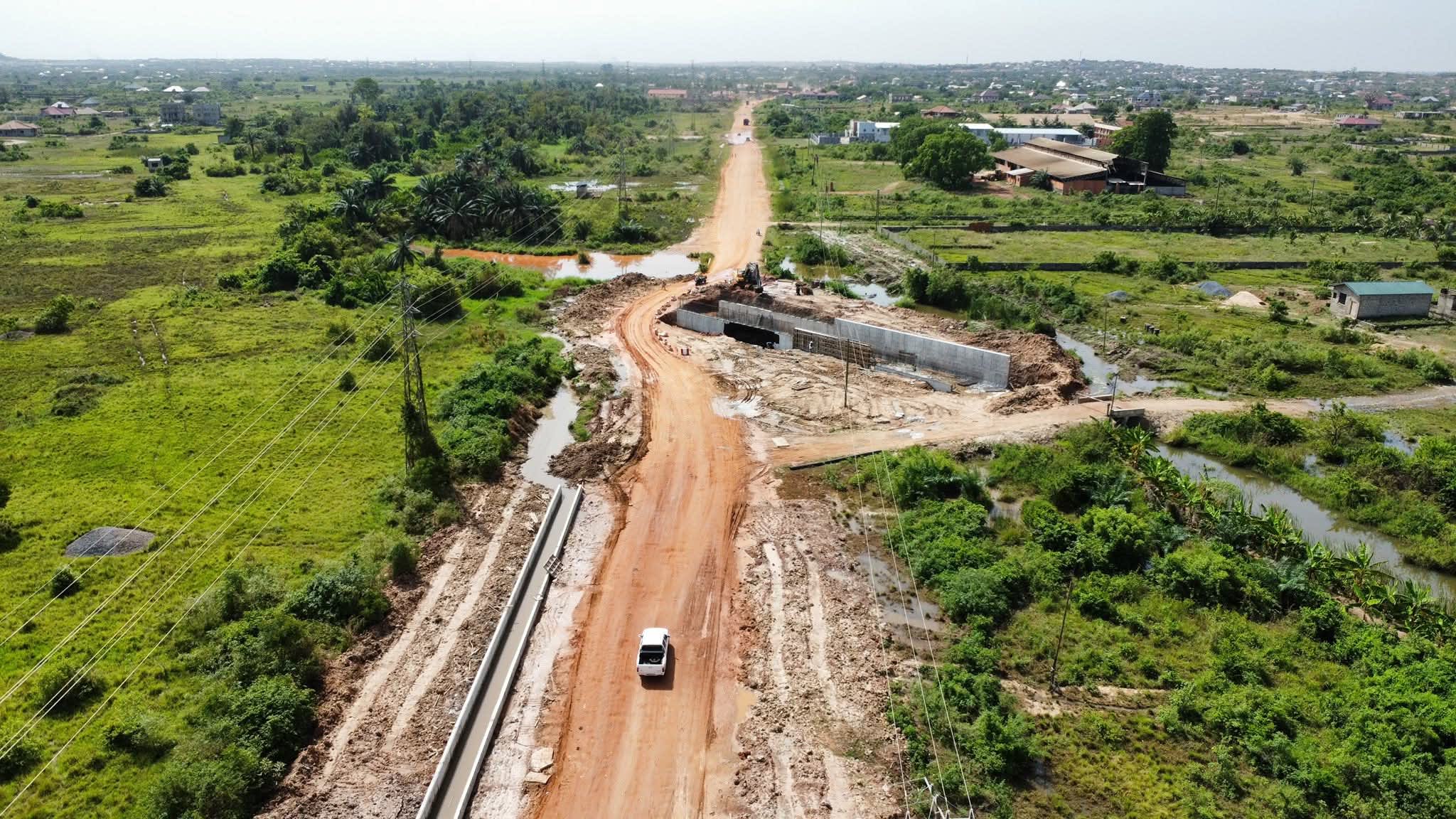 Dodowa-Afienya-Dawhenya Road Project hits 35% completion Ahead of Schedule