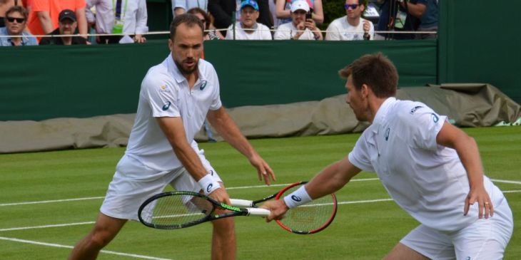 College Tennis Players in Wimbledon Doubles 2016