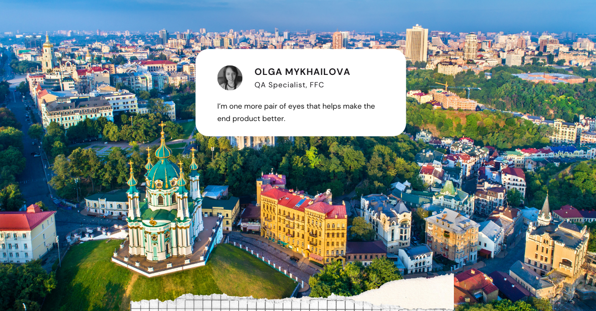 Meet our team: Ten minutes with Olga Mykhailova, QA Specialist