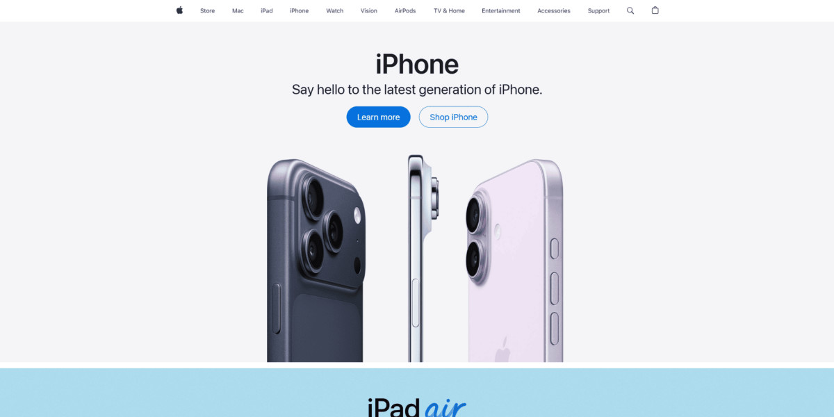 website hero sections -  Apple