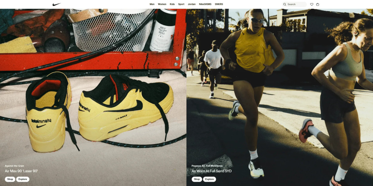 website hero sections - Nike