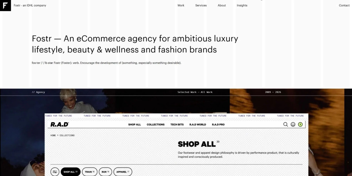 clean website design - Fostr