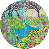 Golden sunshine, Spring flodded garden
