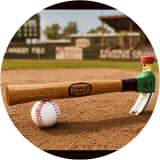 Wee Guy Baseball Player