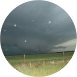 Supercell with hail