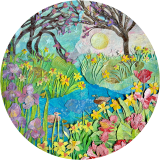 Golden sunshine, Spring flodded garden