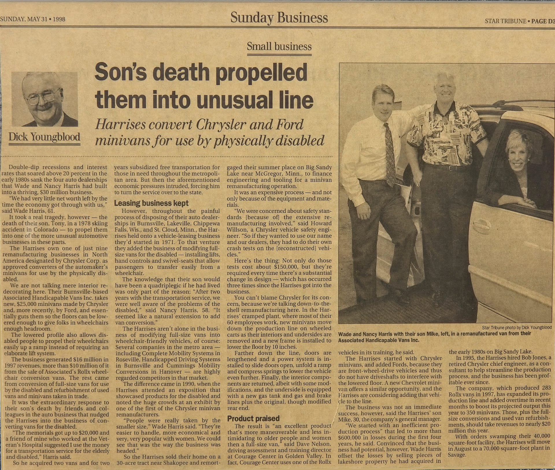 Dick Youngblood Article