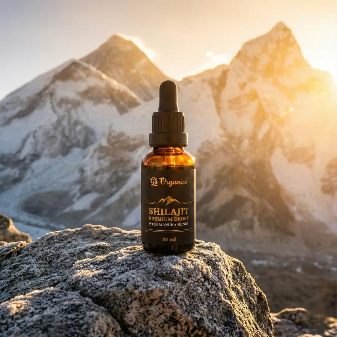 Bottle of Shilajit with Manuka Honey Drops