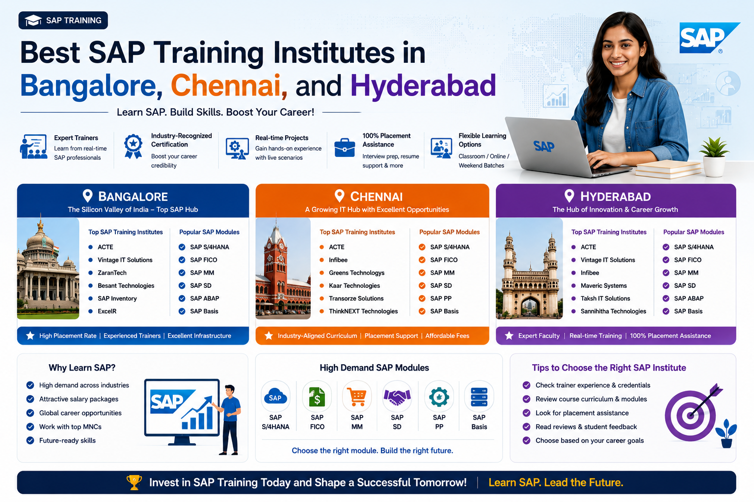 Best SAP Training Institutes in Bangalore, Chennai, and Hyderabad