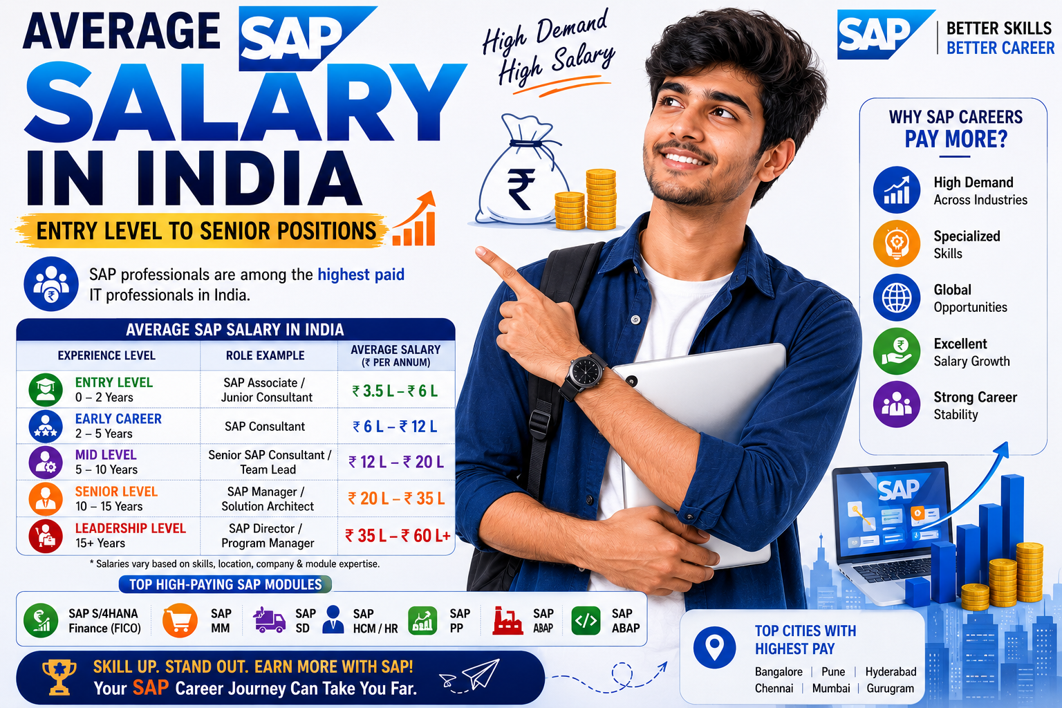 Average SAP Salary in India: Entry-Level to Senior Positions