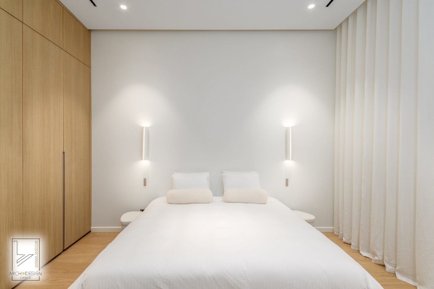 Master bedroom — Hovevei Zion, interior design by Hanna Saadoun, Talbiya, Jerusalem