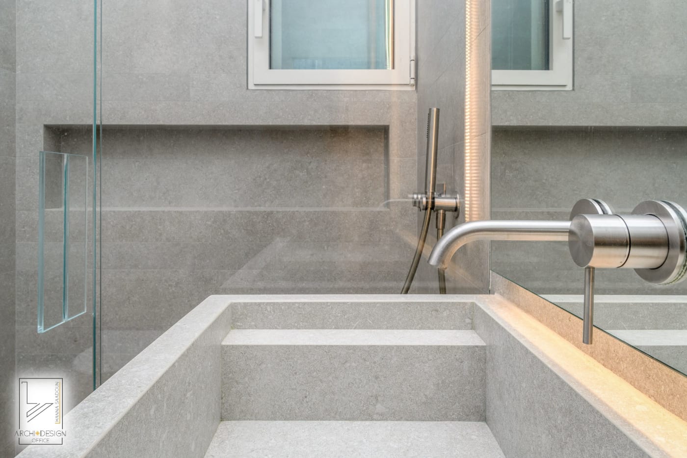 Suite detail — Hovevei Zion, interior design by Hanna Saadoun, Talbiya, Jerusalem