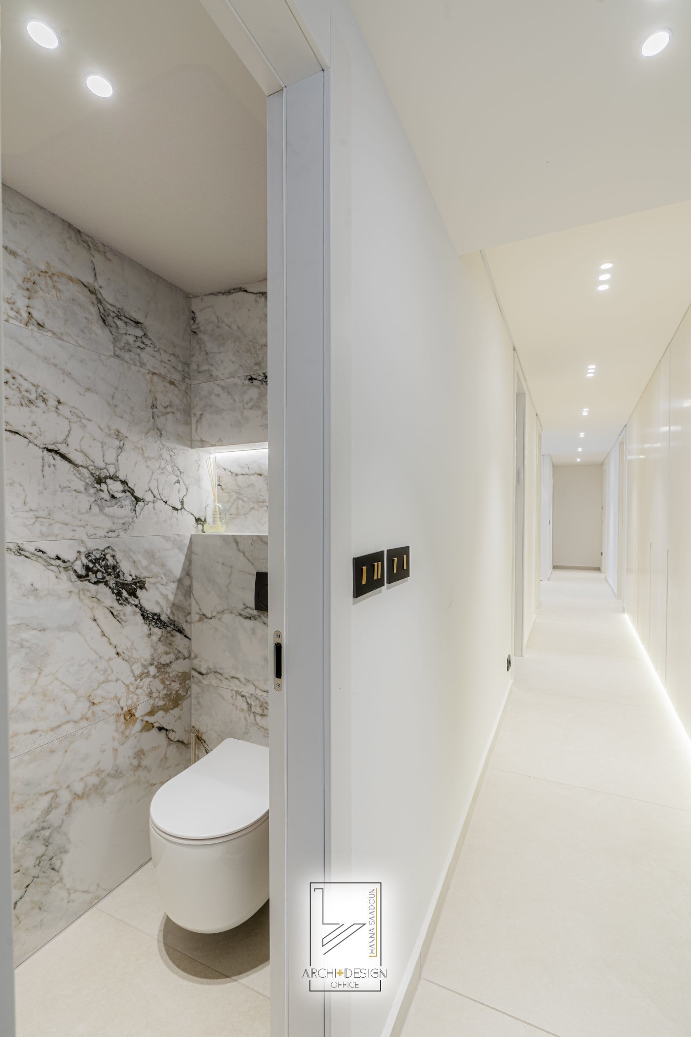 Powder room — Jabotinsky, interior design by Hanna Saadoun, Inbal Hotel, Jerusalem