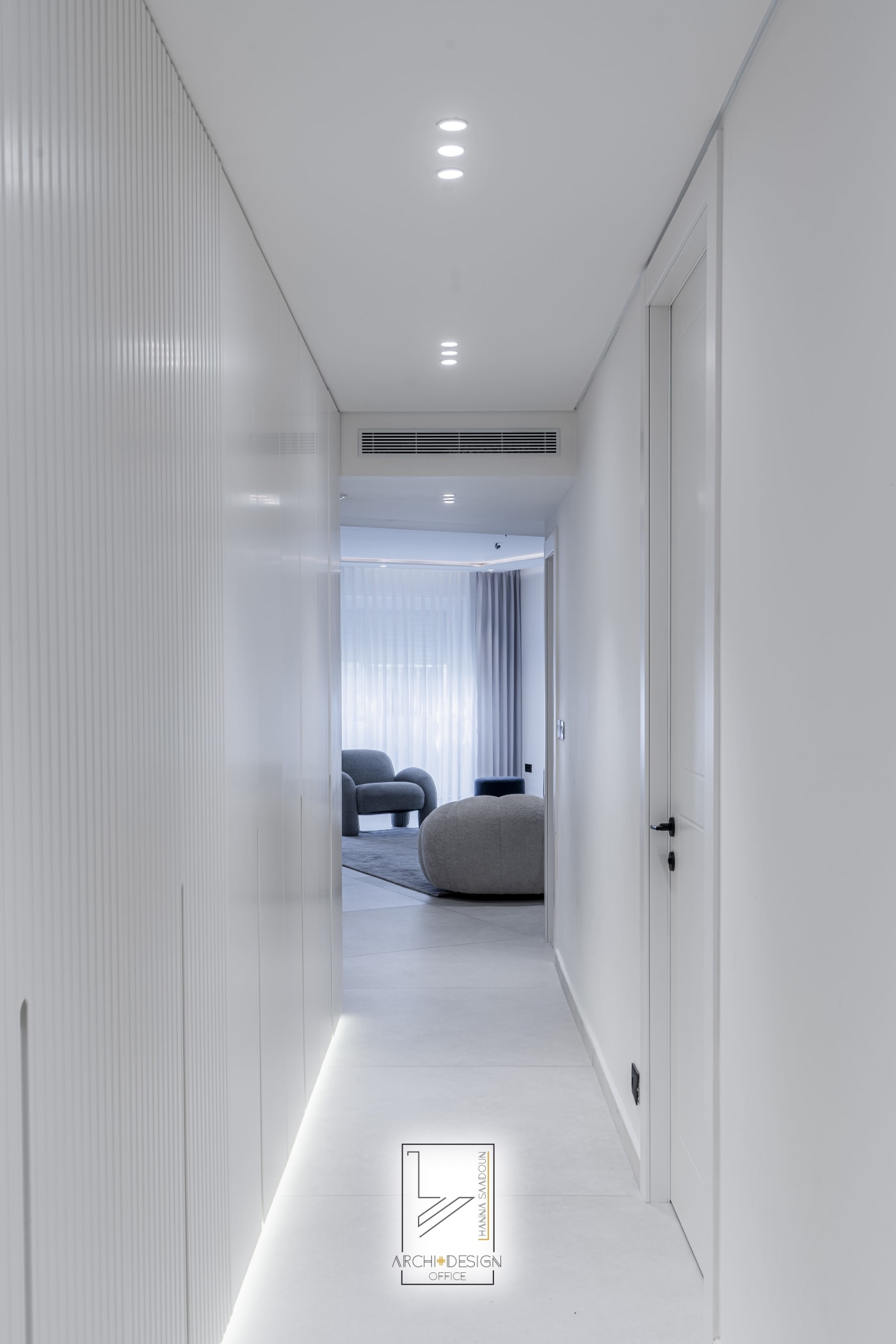 Hallway — Jabotinsky, interior design by Hanna Saadoun, Inbal Hotel, Jerusalem