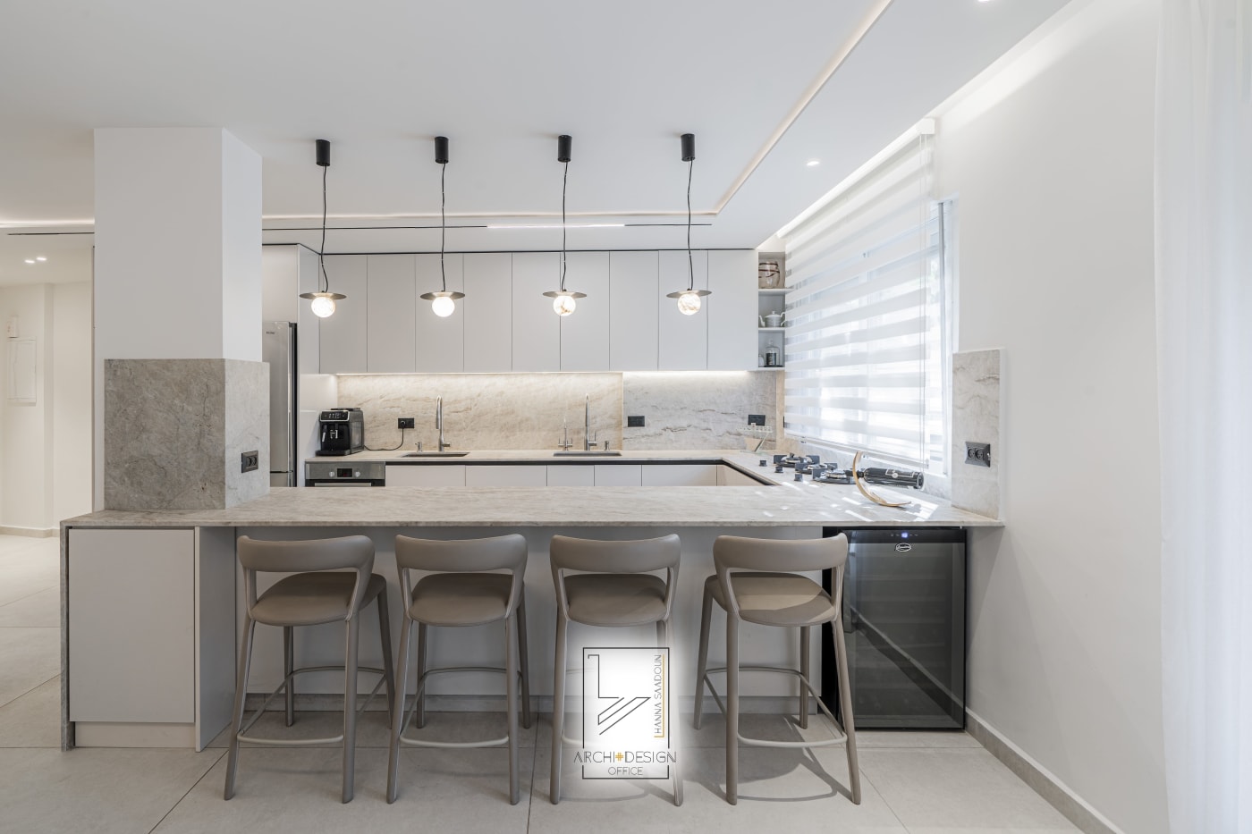 Kitchen — Jabotinsky, interior design by Hanna Saadoun, Inbal Hotel, Jerusalem