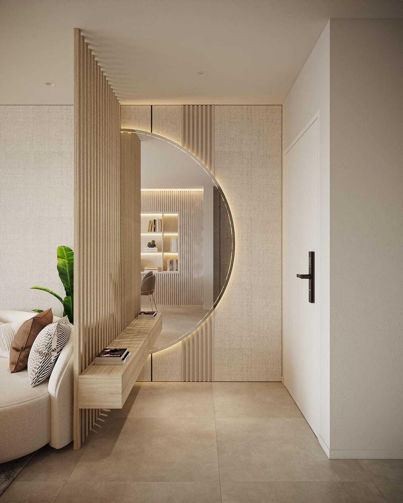Entrance — Raanana Residence, interior design by Hanna Saadoun, Raanana